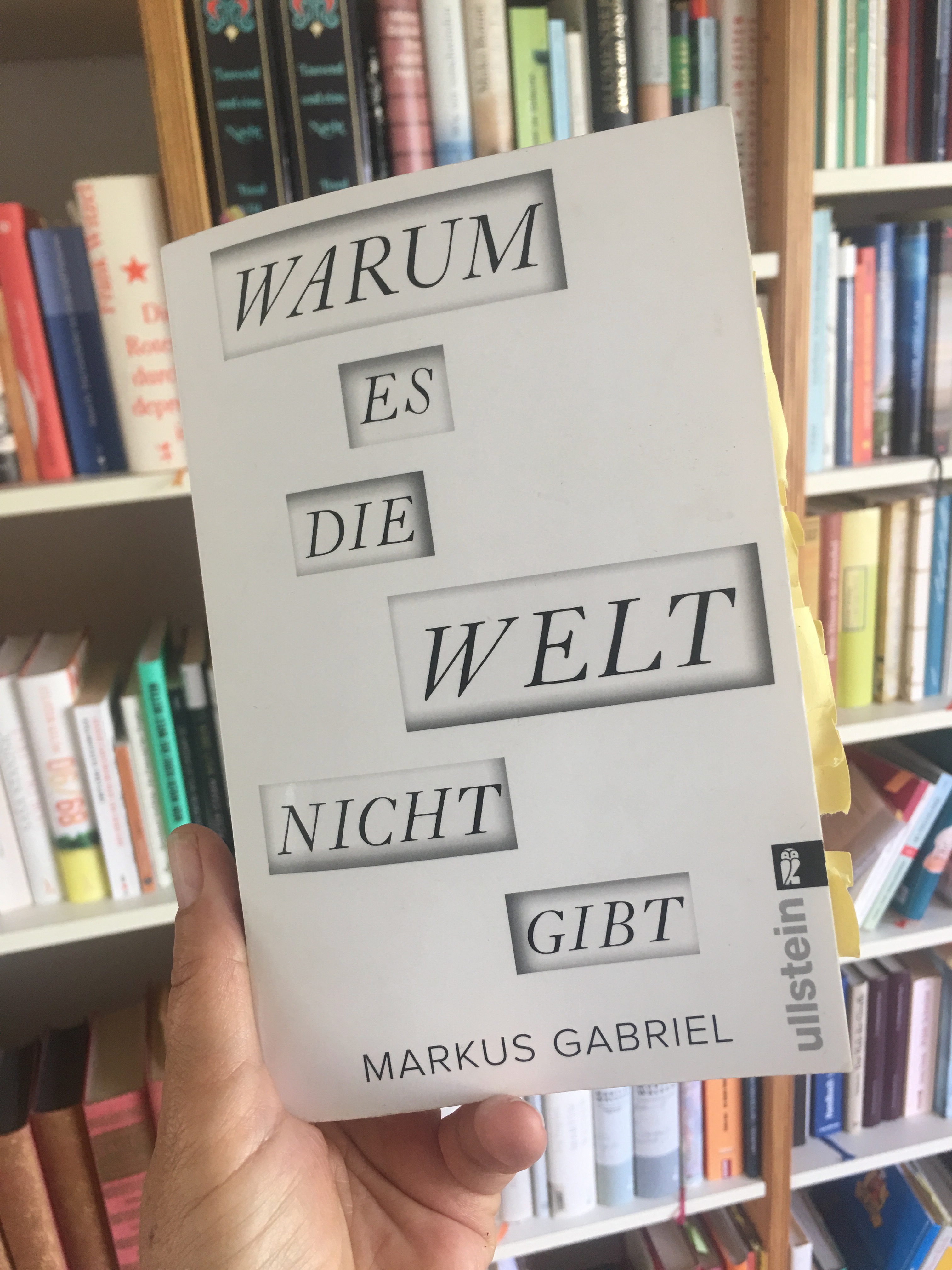 Markus Gabriel: Warum es die Welt nicht gibt – LITERATUR IM FENSTER